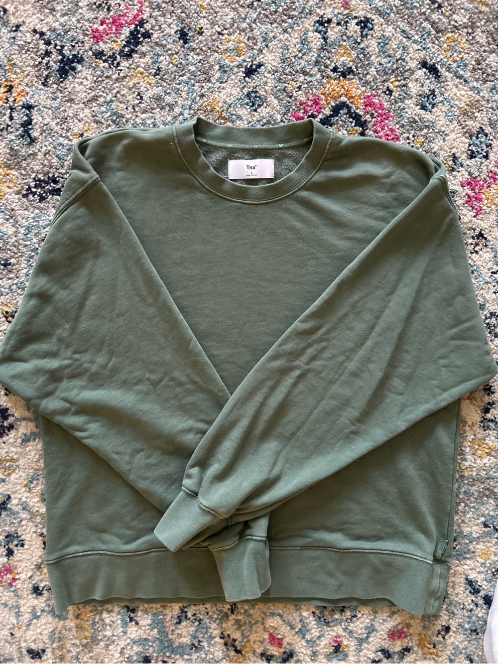TNA Crewneck Sweatshirt in Olive
